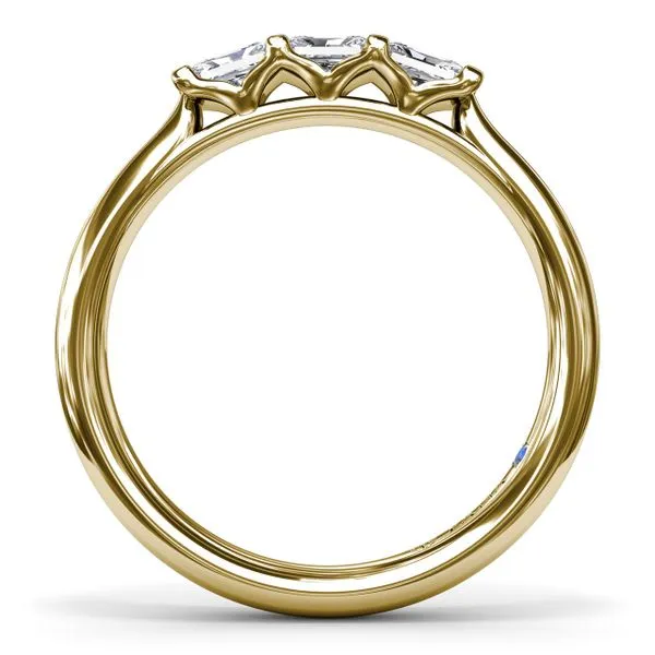 Radiant Diamond Wedding Band Image 2 Quest Fine Jewelers Fairfax, VA