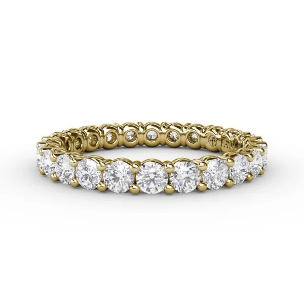 Stunning Shared Prong Eternity Band  Castle Couture Fine Jewelry Manalapan, NJ