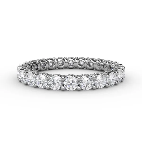 Stunning Shared Prong Eternity Band  Castle Couture Fine Jewelry Manalapan, NJ