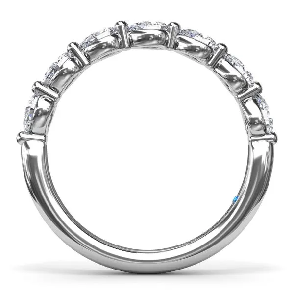 Angelic Oval Diamond Band Image 3 Castle Couture Fine Jewelry Manalapan, NJ