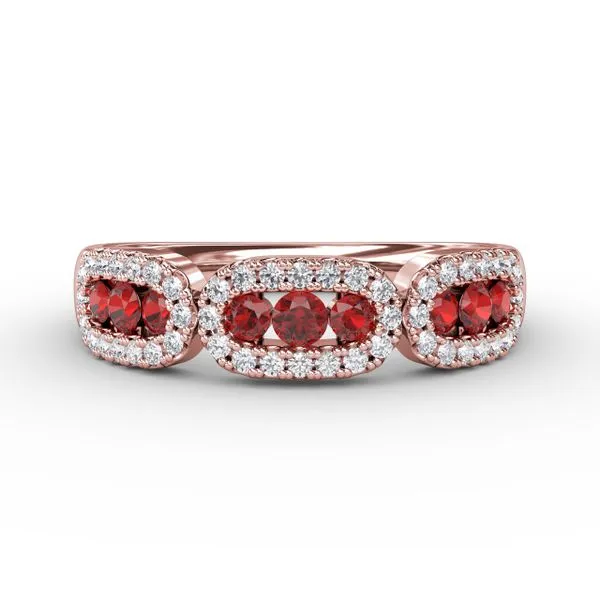 Petite And Precious Ruby And Diamond Ring  Castle Couture Fine Jewelry Manalapan, NJ