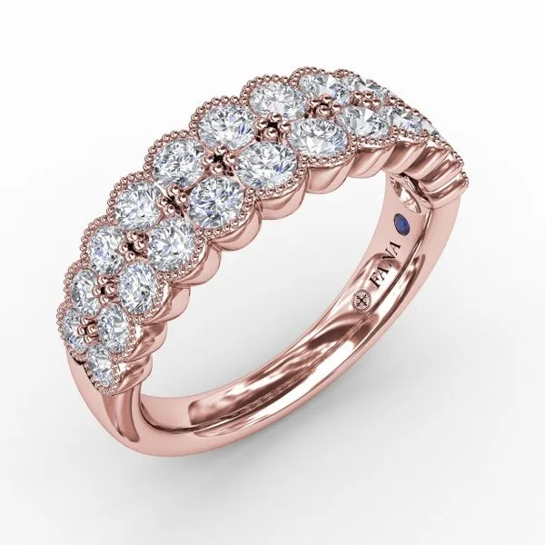 Double Row Diamond Band Castle Couture Fine Jewelry Manalapan, NJ