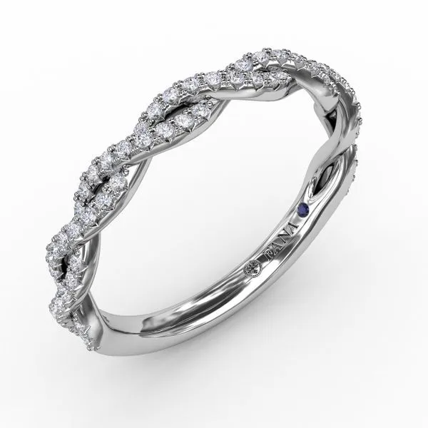 French Pave Diamond Twist Band The Diamond Center Claremont, CA