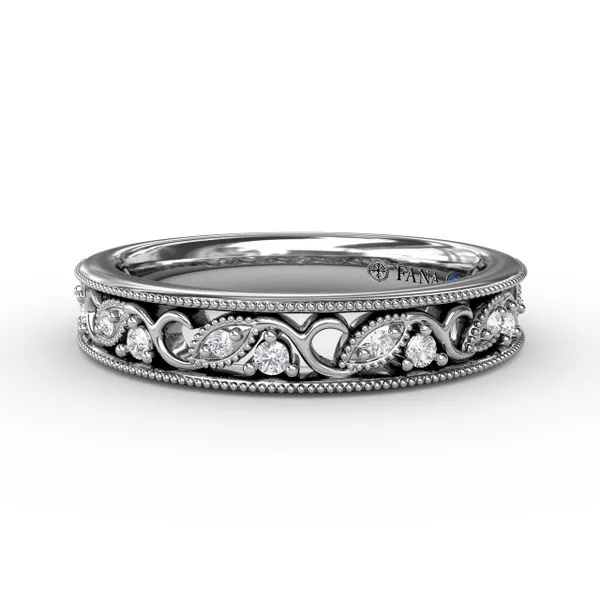 Motif Diamond Band Castle Couture Fine Jewelry Manalapan, NJ