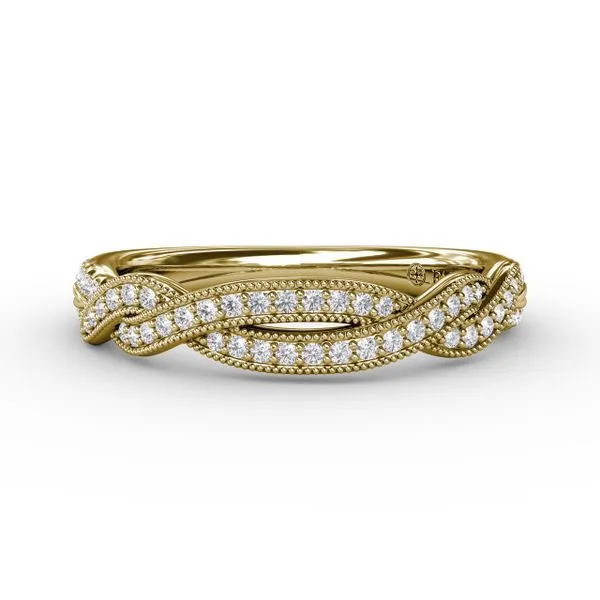 Twisted Diamond Band Castle Couture Fine Jewelry Manalapan, NJ