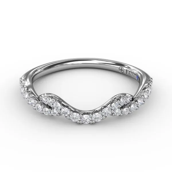 Curved Diamond Ring  Castle Couture Fine Jewelry Manalapan, NJ