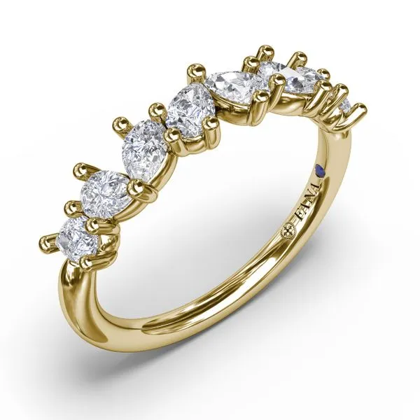 Pear Cluster Diamond Ring  Image 2 Steve Lennon & Co Jewelers  New Hartford, NY