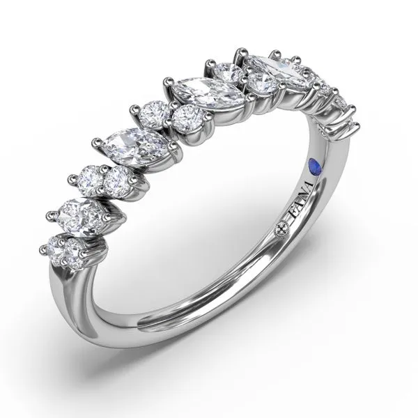 Floating Marquise and Round Diamond Ring  Image 2 Quest Fine Jewelers Fairfax, VA
