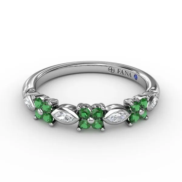 Mixed Marquise and Floral Diamond Ring Gaines Jewelry FLINT, MI