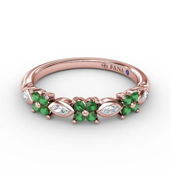 Mixed Marquise and Floral Diamond Ring Gaines Jewelry FLINT, MI