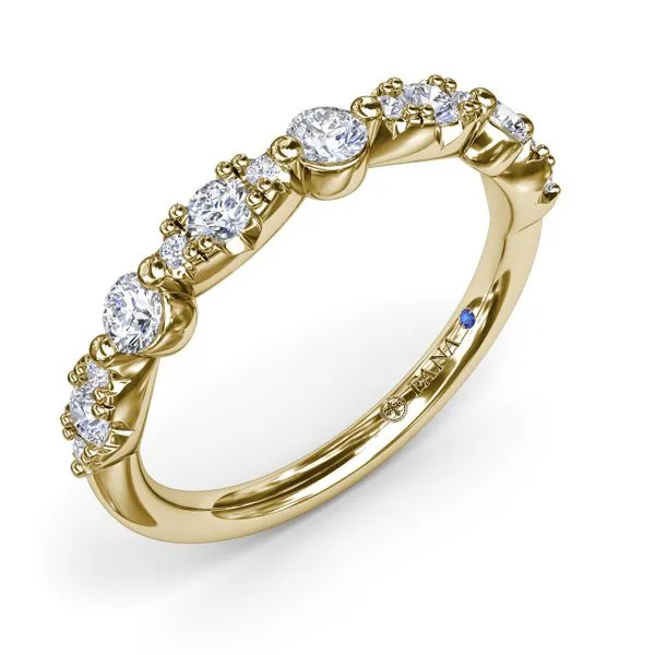 Alternating Marquise and Round Diamond Ring Image 2 Steve Lennon & Co Jewelers  New Hartford, NY