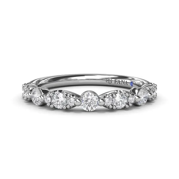 Alternating Marquise and Round Diamond Ring Steve Lennon & Co Jewelers  New Hartford, NY