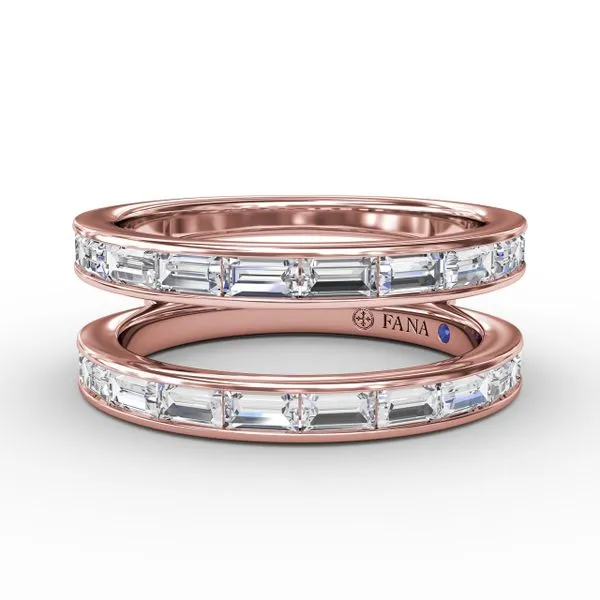 Channel Setting Diamond Insert Ring  Castle Couture Fine Jewelry Manalapan, NJ