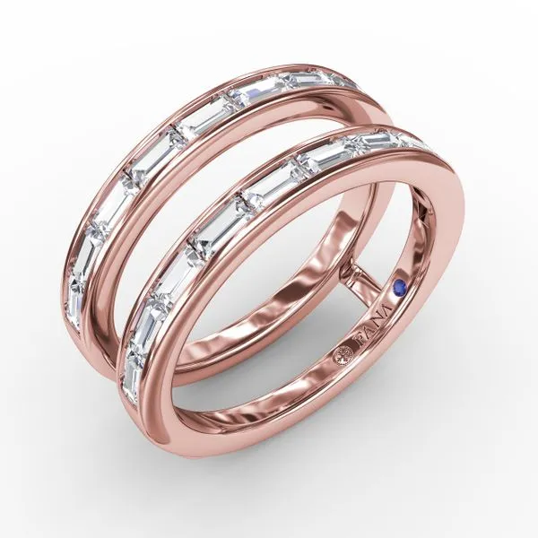 Channel Setting Diamond Insert Ring  Image 2 Castle Couture Fine Jewelry Manalapan, NJ