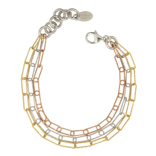 SS YELLOW + ROSE GOLD PLATED URBAN RECTANGLE BRACELET John E. Koller Jewelry Designs owasso, OK