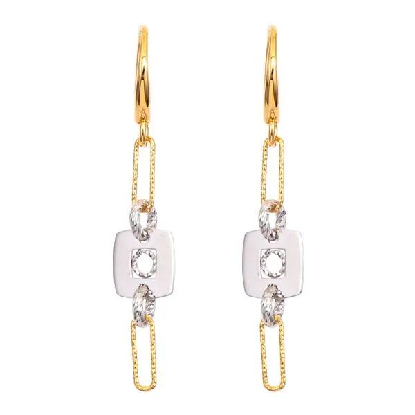 SS + YELLOW GOLD PLATED CLEMENTINE EARRINGS J. Meredith Jewelers Delafield, WI