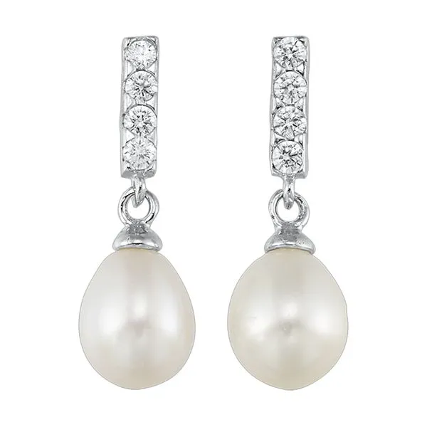Silver Pearl 1 1/2Ctw Earring Pfaff Jewelers Grandville, MI