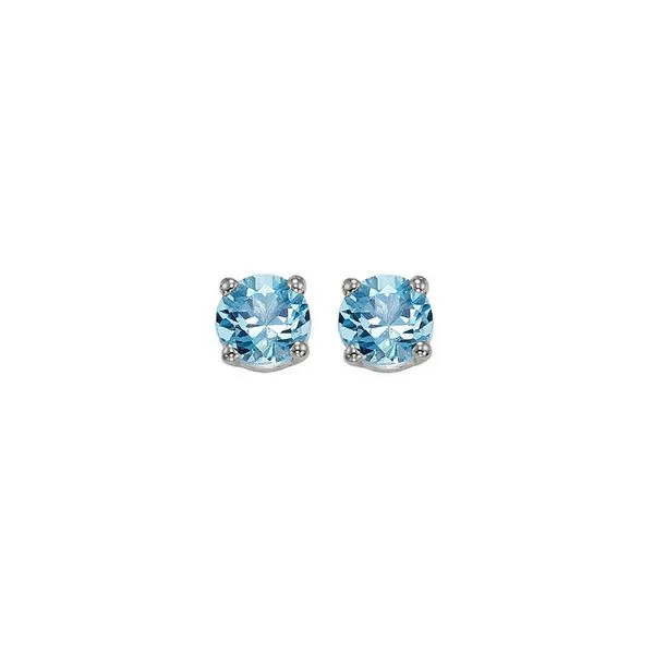 14Kt White Gold & Blue Topaz 3/4Ctw Earring Pfaff Jewelers Grandville, MI
