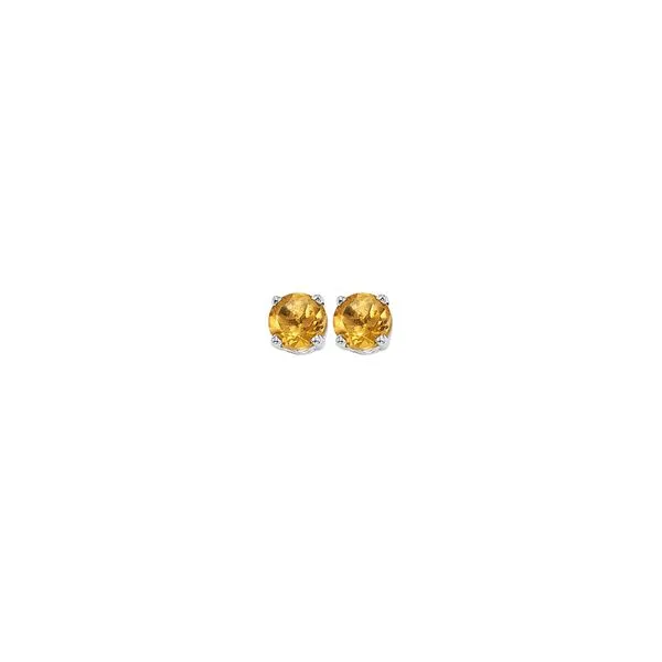 14Kt White Gold & Citrine 1/5Ctw Earring Pfaff Jewelers Grandville, MI
