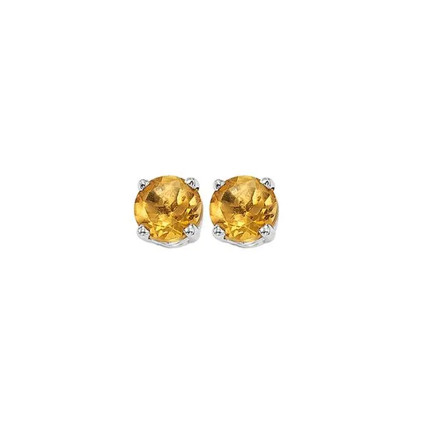 14Kt White Gold & Citrine 1Ctw Earring Pfaff Jewelers Grandville, MI