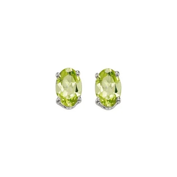 14Kt White Gold & Peridot 1Ctw Earring Pfaff Jewelers Grandville, MI