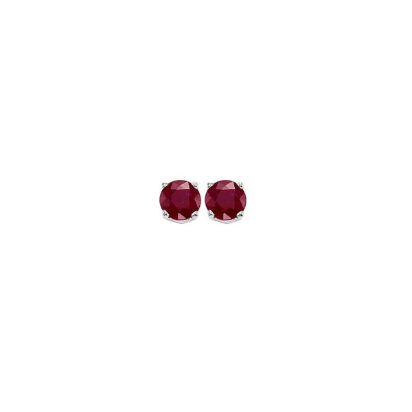 14Kt White Gold & Garnet 1/4Ctw Earring Pfaff Jewelers Grandville, MI