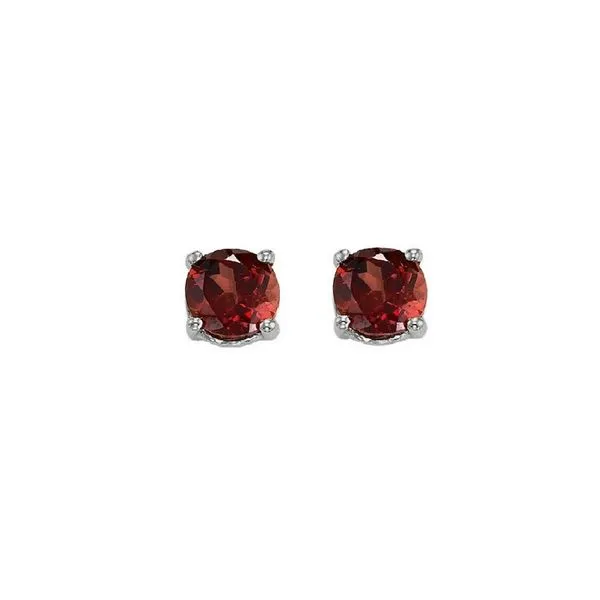 14Kt White Gold & Garnet 7/8Ctw Earring Pfaff Jewelers Grandville, MI