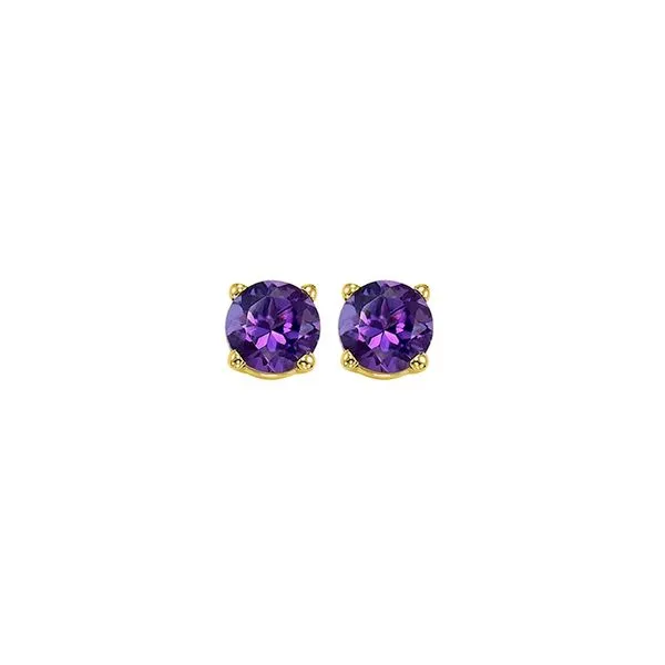14Kt Yellow Gold & Amethyst 3/4Ctw Earring Pfaff Jewelers Grandville, MI