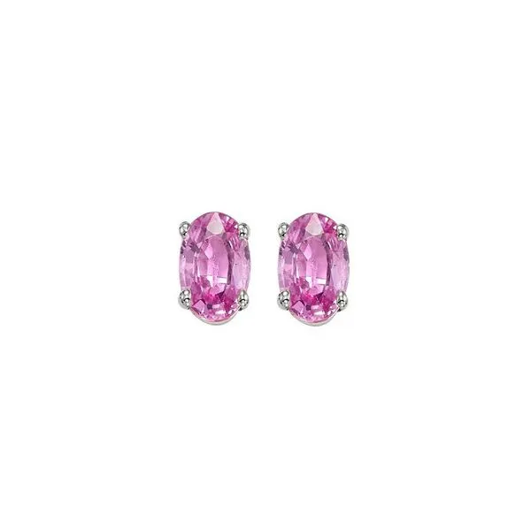 14Kt White Gold & Pink Sapphire 5/6Ctw Earring Pfaff Jewelers Grandville, MI