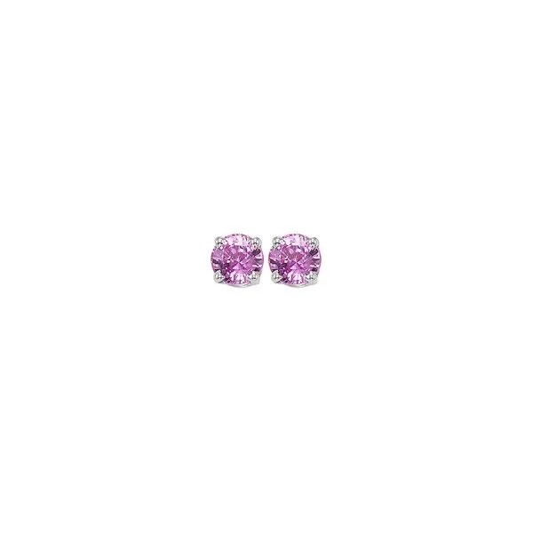 14Kt White Gold & Pink Sapphire 1/4Ctw Earring Pfaff Jewelers Grandville, MI