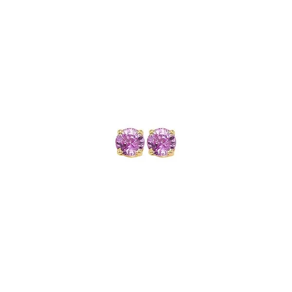 14Kt Yellow Gold & Pink Sapphire 1/4Ctw Earring Pfaff Jewelers Grandville, MI