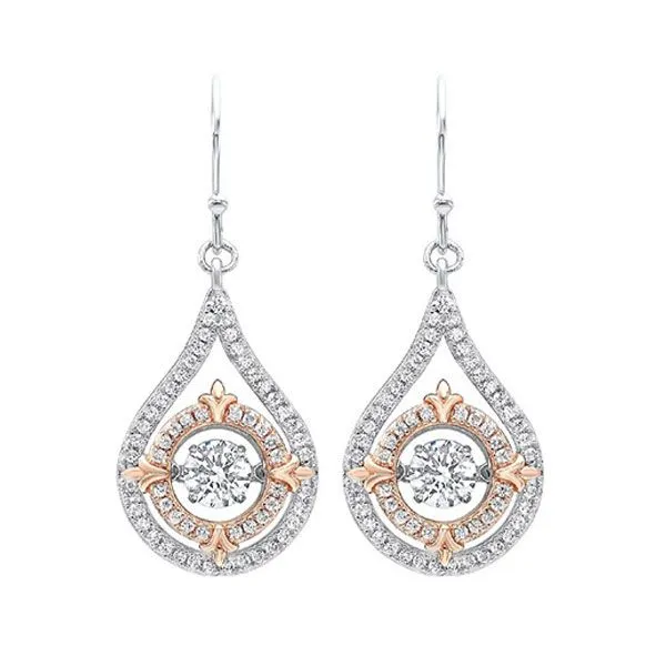 Silver White Rose Earring Pfaff Jewelers Grandville, MI