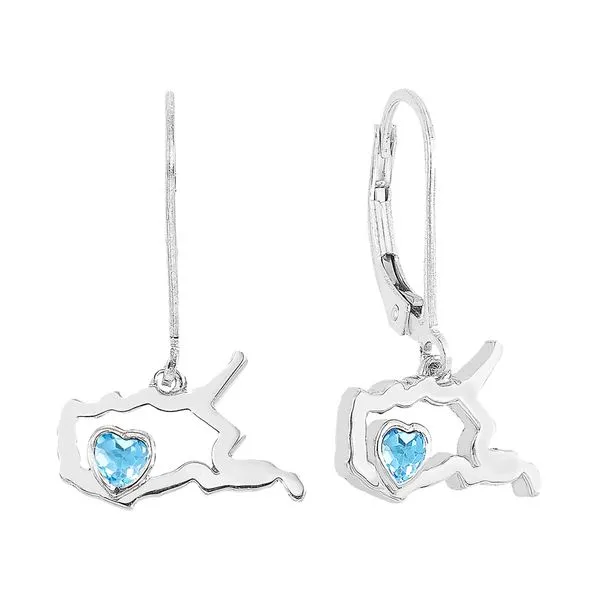 Silver Blue Topaz 1/3Ctw Earring Pfaff Jewelers Grandville, MI