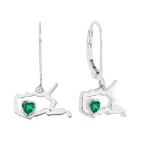 Silver Emerald 1/3Ctw Earring Pfaff Jewelers Grandville, MI