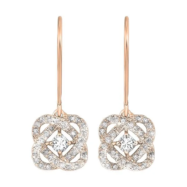 14Kt Rose Gold Diamond 3/4Ctw Earring Pfaff Jewelers Grandville, MI