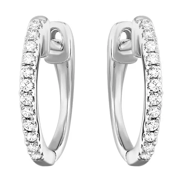 14Kt White Gold Diamond 1/10Ctw Earring Collard Jewelers League City, TX