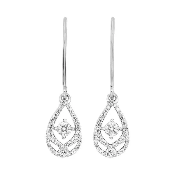 14Kt White Gold Diamond 1/4Ctw Earring Castle Couture Fine Jewelry Manalapan, NJ