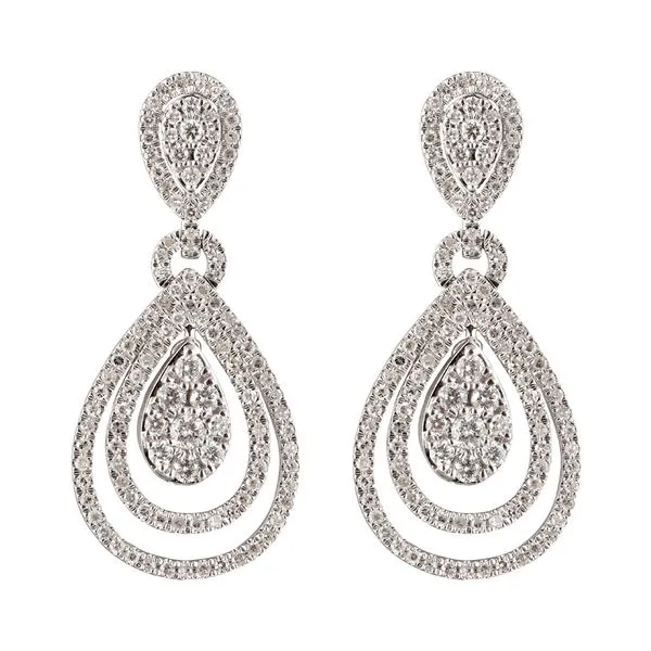 14Kt White Gold Diamond 1Ctw Earring Collard Jewelers League City, TX