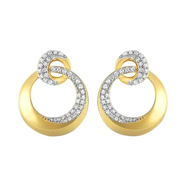 14Kt Yellow Gold Diamond 1/2Ctw Earring Collard Jewelers League City, TX