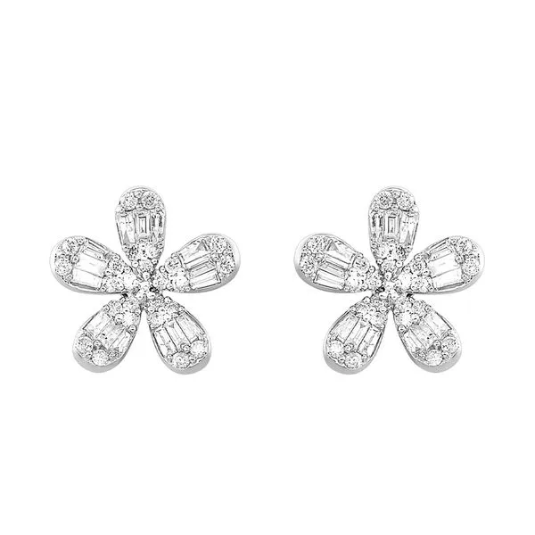 10Kt White Gold Diamond 1/2Ctw Earring Collard Jewelers League City, TX