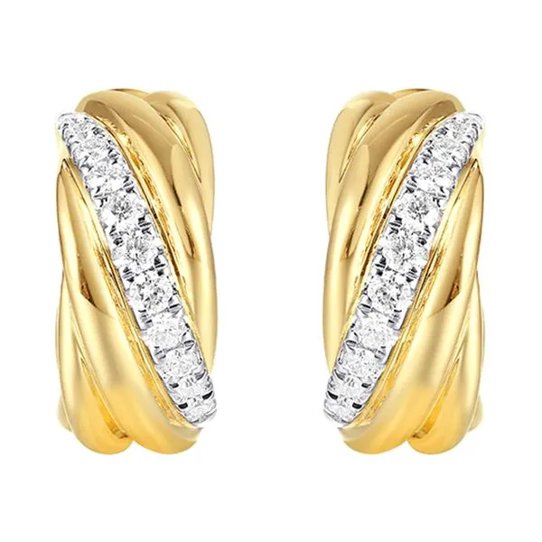 14Kt Yellow Gold Diamond 1/3Ctw Earring Jim's Jewelers Tyler, TX