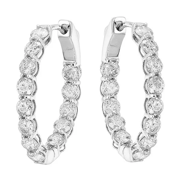 14Kt White Gold Diamond 5Ctw Earring Collard Jewelers League City, TX