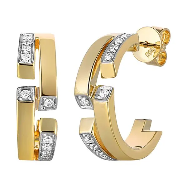 14Kt Yellow Gold Diamond 1/3Ctw Earring Collard Jewelers League City, TX