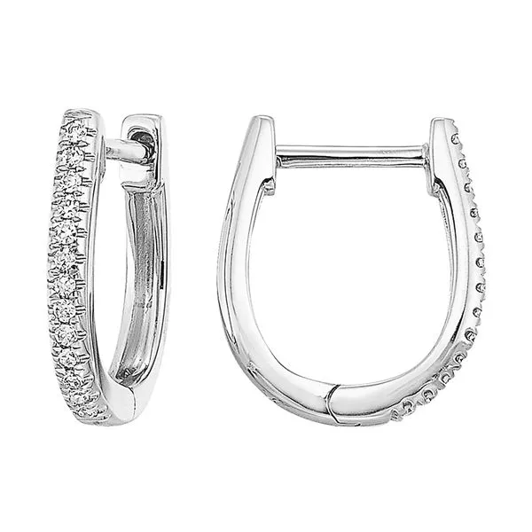 14Kt White Gold Diamond 1/20Ctw Earring Image 2 Woelk's House of Diamonds Russell, KS