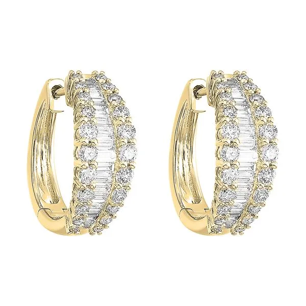 14Kt Yellow Gold Diamond 1 1/2Ctw Earring SIERRA MOON Auburn, CA