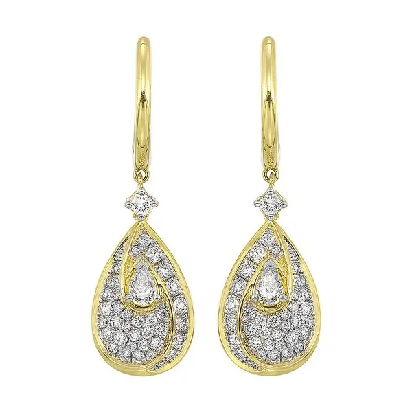 14Kt Yellow Gold Diamond 1 1/4Ctw Earring SIERRA MOON Auburn, CA