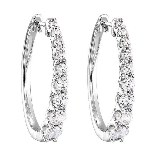 14Kt White Gold Diamond 1Ctw Earring K & Co Family Jewelers Eagle, ID