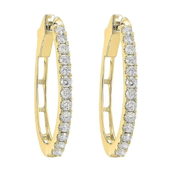 14Kt Yellow Gold Diamond 1/4Ctw Earring Rebel Diamonds New Hampton, IA