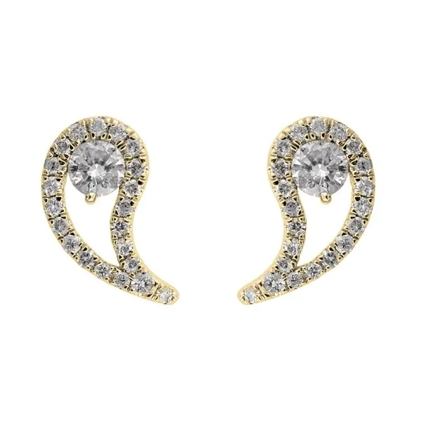 14Kt Yellow Gold Diamond 1/5Ctw Earring SIERRA MOON Auburn, CA