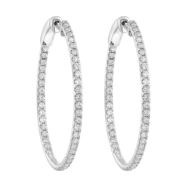 14Kt White Gold Diamond 1 1/2Ctw Earring SIERRA MOON Auburn, CA